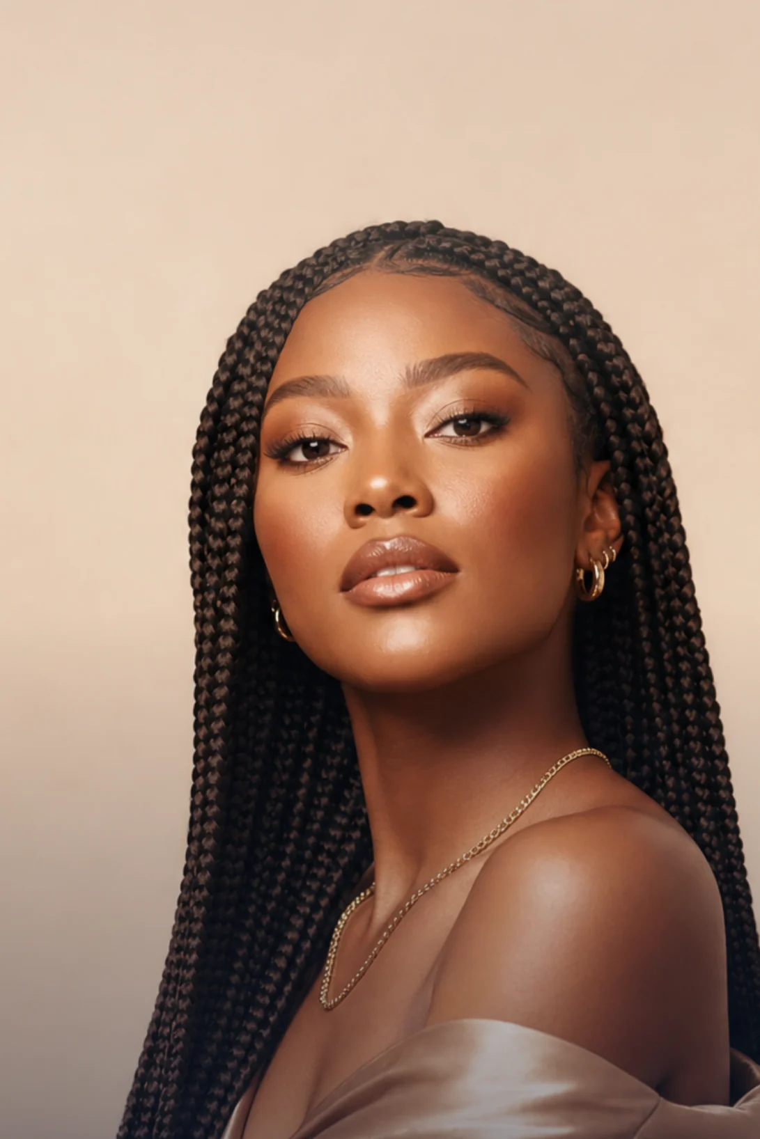Box braids knotless — essayage virtuel coiffure