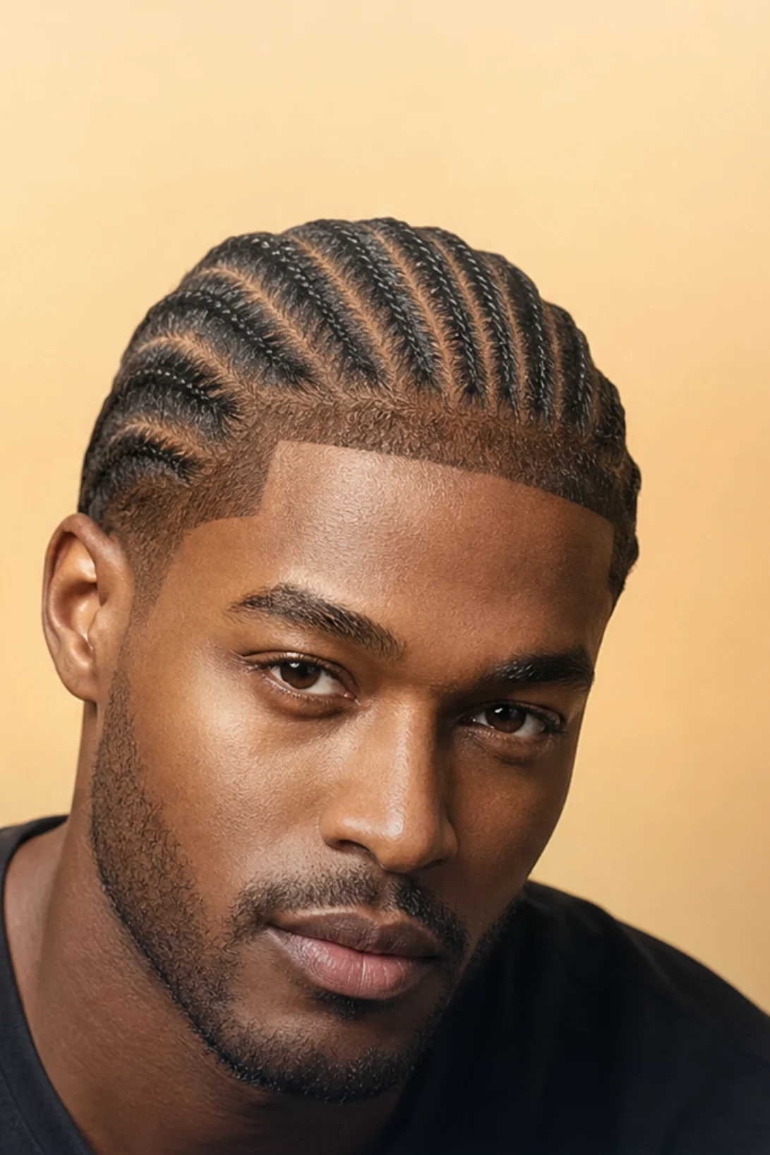 Cornrows fines plaquées — essayage virtuel coiffure