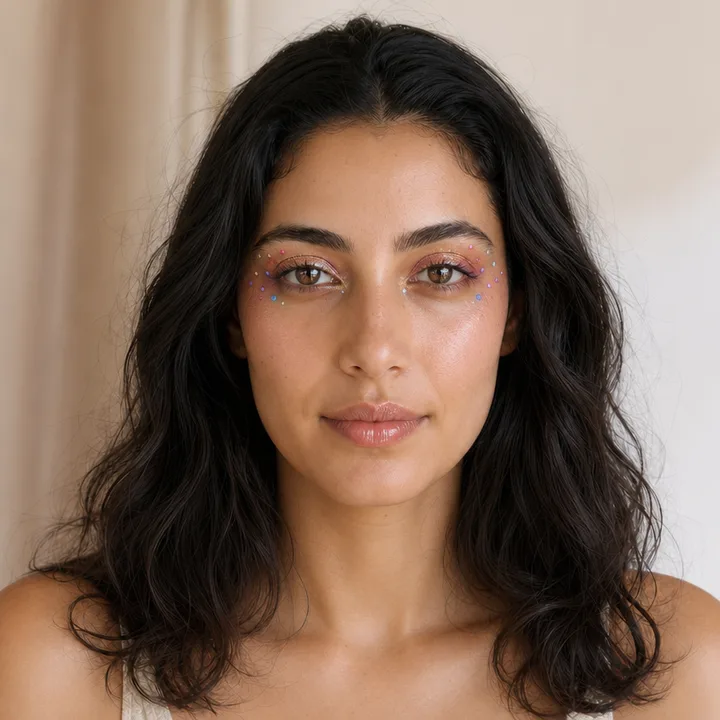 Maquillage festival pailleté