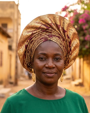 Foulard noué de cérémonie