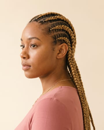 Ghana braids blond doré