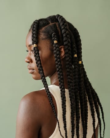 Gros cornrows jumbo dorés
