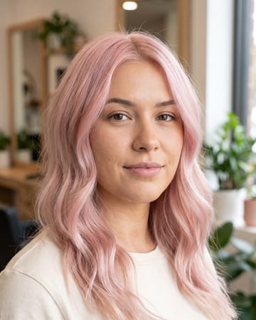 Rose pastel délavé