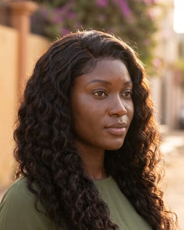 Perruque deep wave sans colle