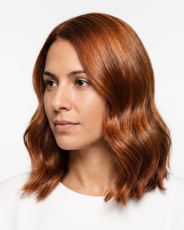 Brillance sur cheveux colorés