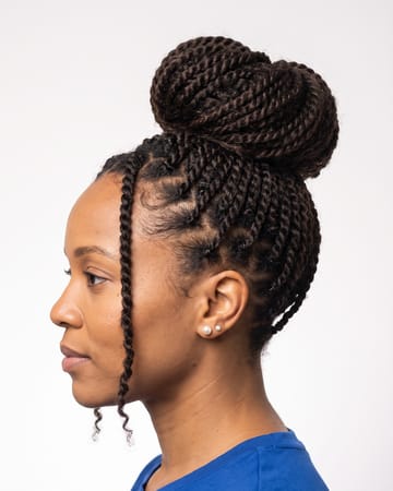Vanilles en chignon haut