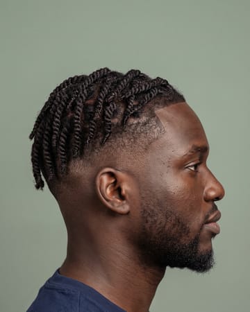 Twists homme sur dégradé