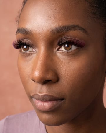 Cils ombrés bordeaux