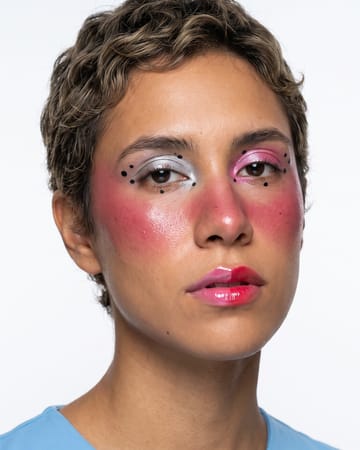 Glitchy glam jelly blush