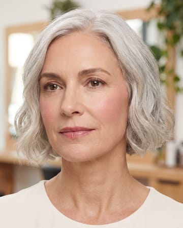 Maquillage de jour, peau mature