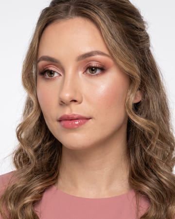 Paupières rose gold et gloss