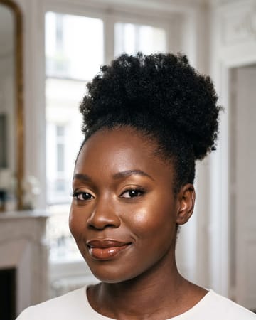 Mariée peau ébène éclatante