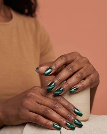 Cat eye émeraude coffin