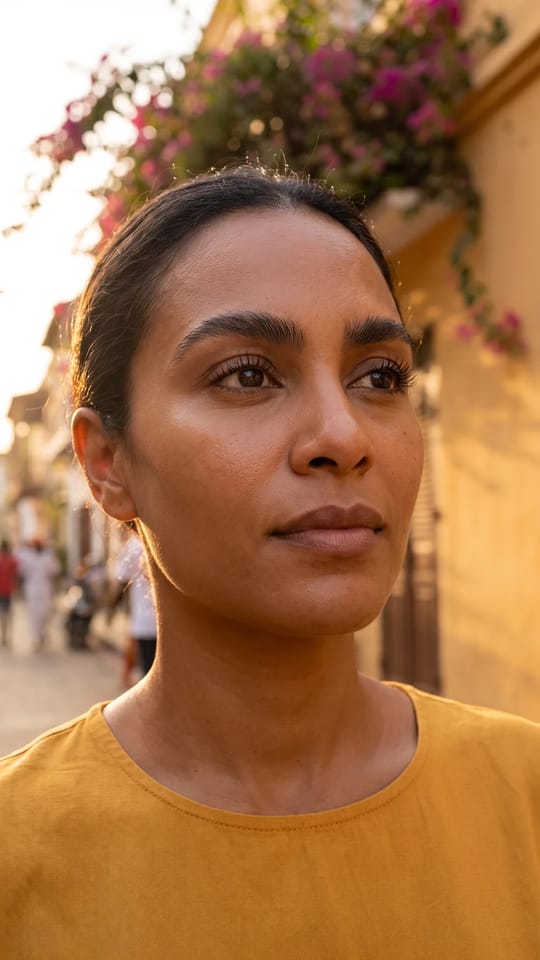 Sourcils fournis, simple nettoyage : Sourcils fournis et naturels : on retire seulement les poils égarés sous l'arche et entre les sourcils, la densité et le sens de pousse sont gardés. Un résultat aéré et moelleux.