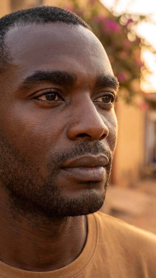 Sourcils homme, contour naturel : Sourcils d'homme entretenus sans que ça se voie : espace entre les sourcils dégagé, poils égarés retirés sous l'arche, forme épaisse et droite gardée telle quelle.
