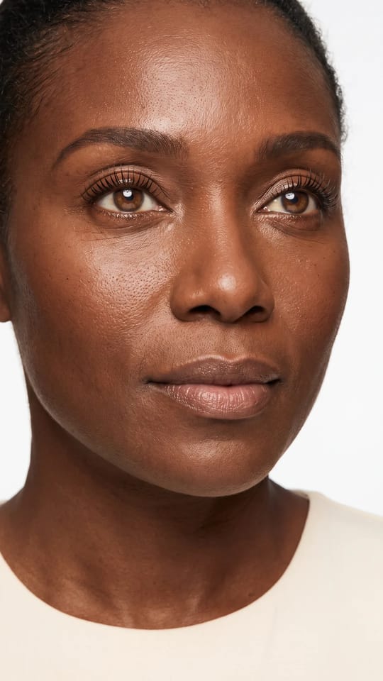Rehaussement kératine brillant : Rehaussement à la kératine : des cils relevés, brillants et nourris, d'une teinte brun-noir profonde, avec un fini souple et soyeux plutôt qu'un effet raide.