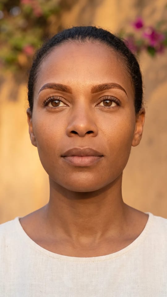 Henné sourcils, effet comblé : Henné sourcils : le henné teint les poils et laisse une ombre légère sur la peau qui comble les vides, dans un brun chaud. La couleur tient environ six semaines sur les poils.