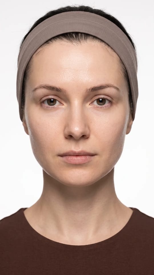 Peau satinée, effet soie : Peau de soie après un soin hydratant : douce, veloutée, éclatante sans effet mouillé, pores à peine visibles, confortable et calme, sans maquillage.