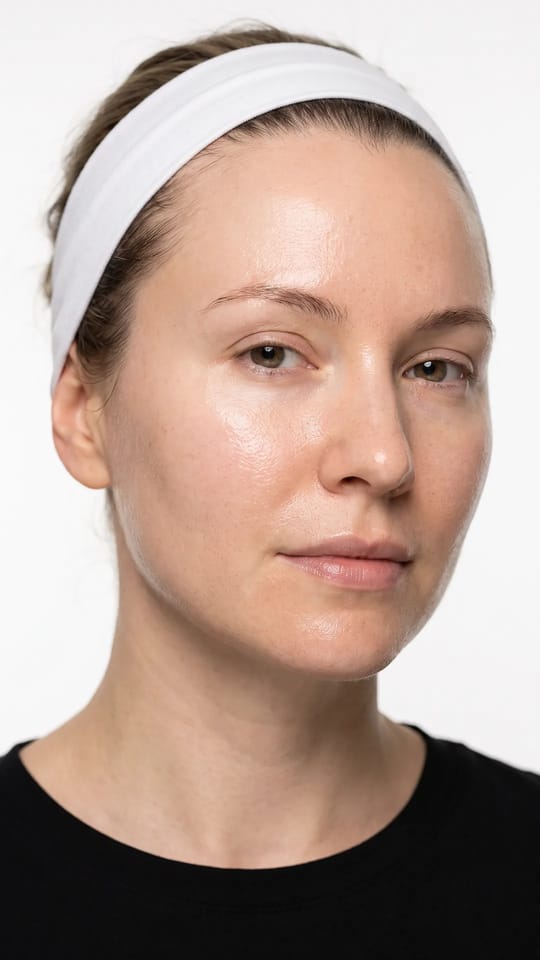 Peau rebondie, effet K-beauty : La peau après un soin hydratant coréen : rebondie, repulpée, presque translucide, un fini juteux et un teint parfaitement régulier, pores très fins.
